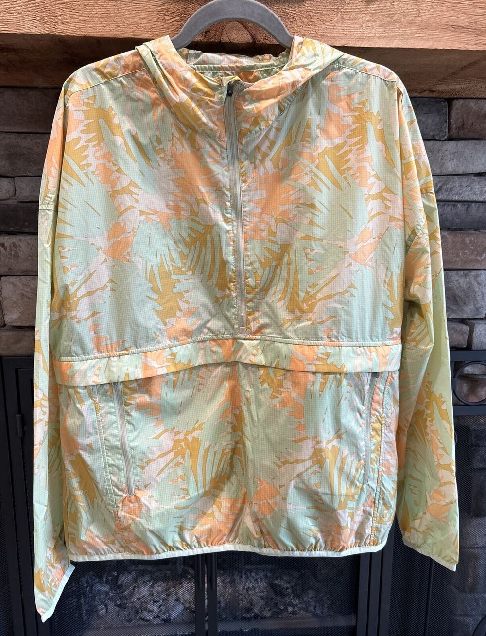 womens PRANA coastal sage jungle WHISTLER ANORAK jacket sz M NWT $99 *A1